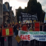 Manifestation contre le chmage et la prcarit le 8 octobre 2003 photo n17 